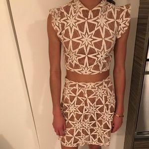 For Love and lemons size XS top and skirt
